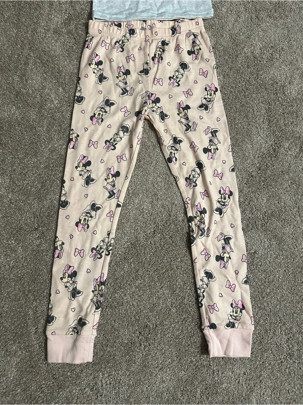 Carter's Pink & Gray Minnie Mouse Pajama Set